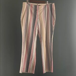 Y2K No Boundaries Multicolor Striped woman’s  Chinos with stretch